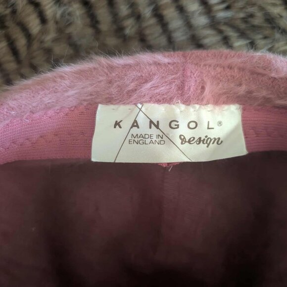 Vintage Kangol Hat Beret Pink Made in England - Picture 1 of 2